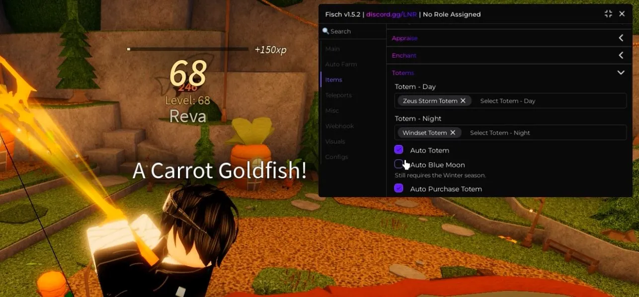 Fisch Script LUNOR HUB | INFINITE FISH | DUPE F... Script preview