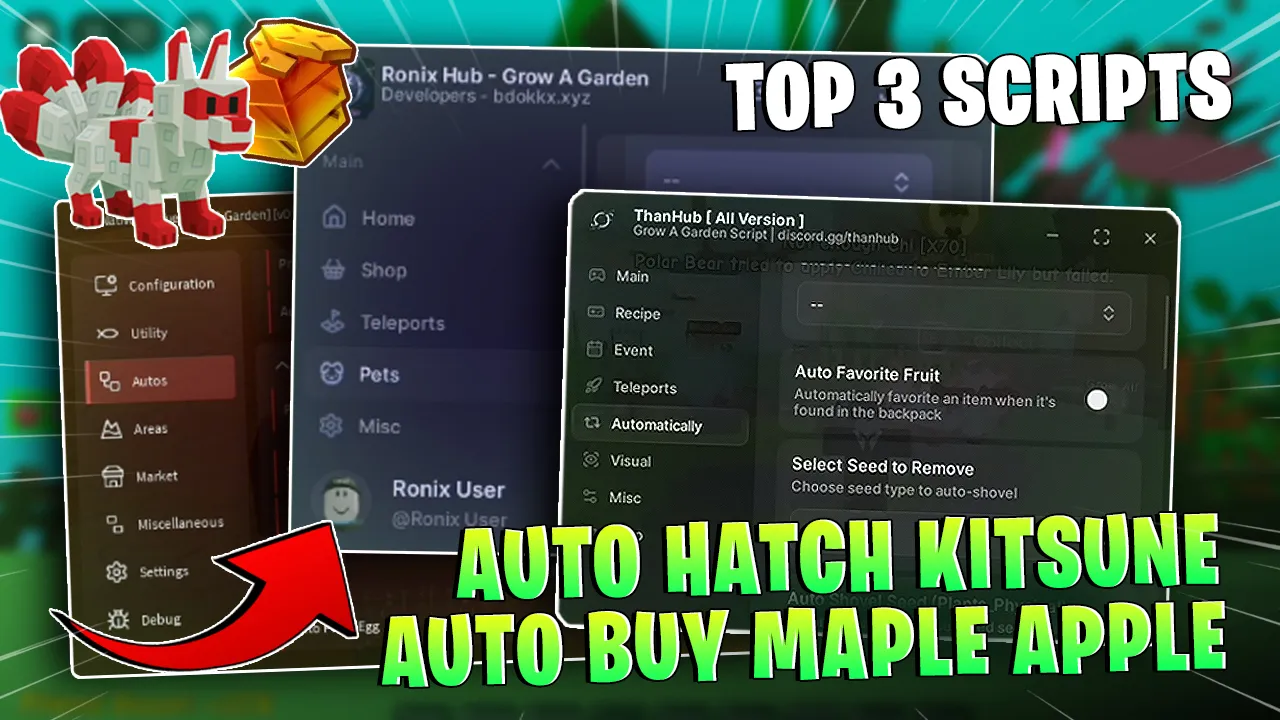 Grow  A Garden - *NO KEY* AUTO CHI, AUTO ZEN  Script preview