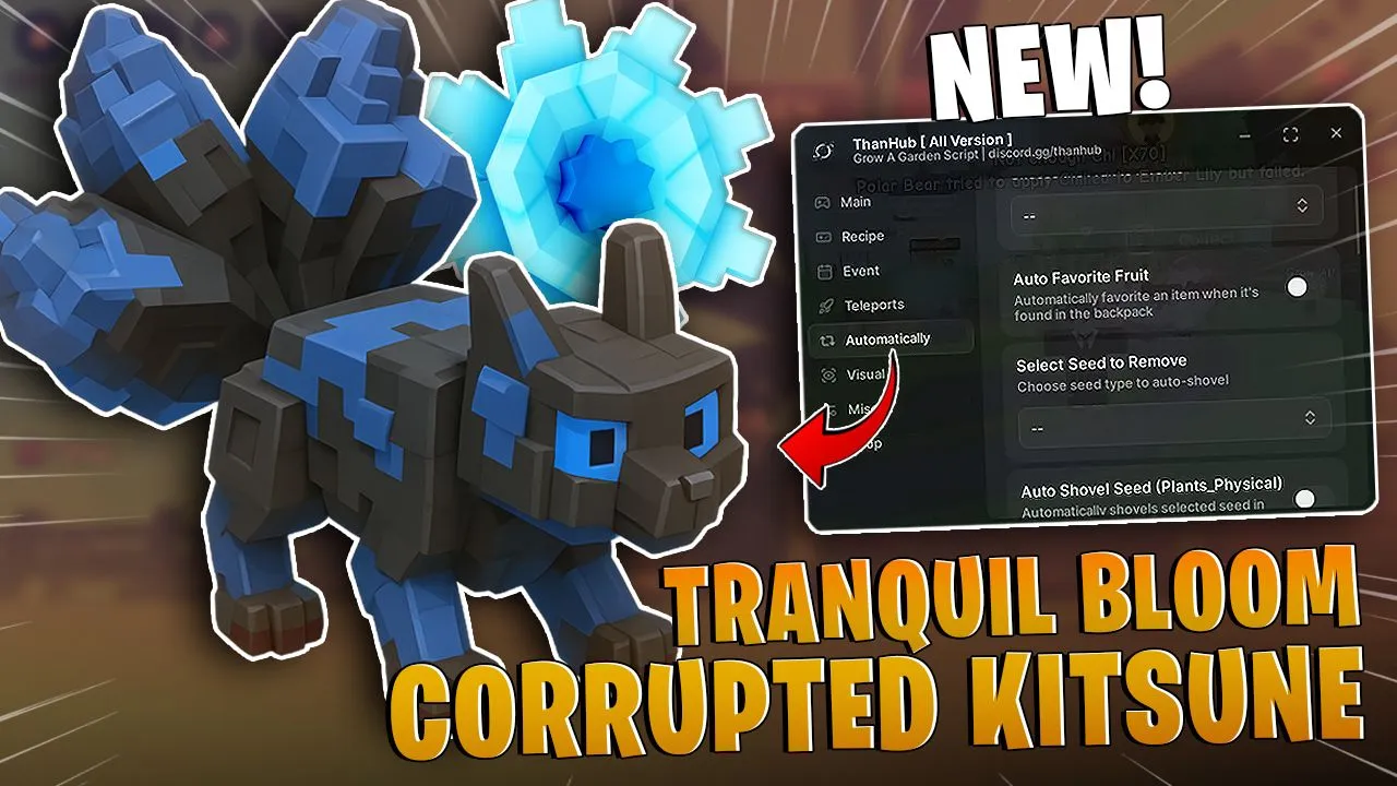 Grow A Garden - *NO KEY* AUTO HATCH CORRUPTED K... Script preview