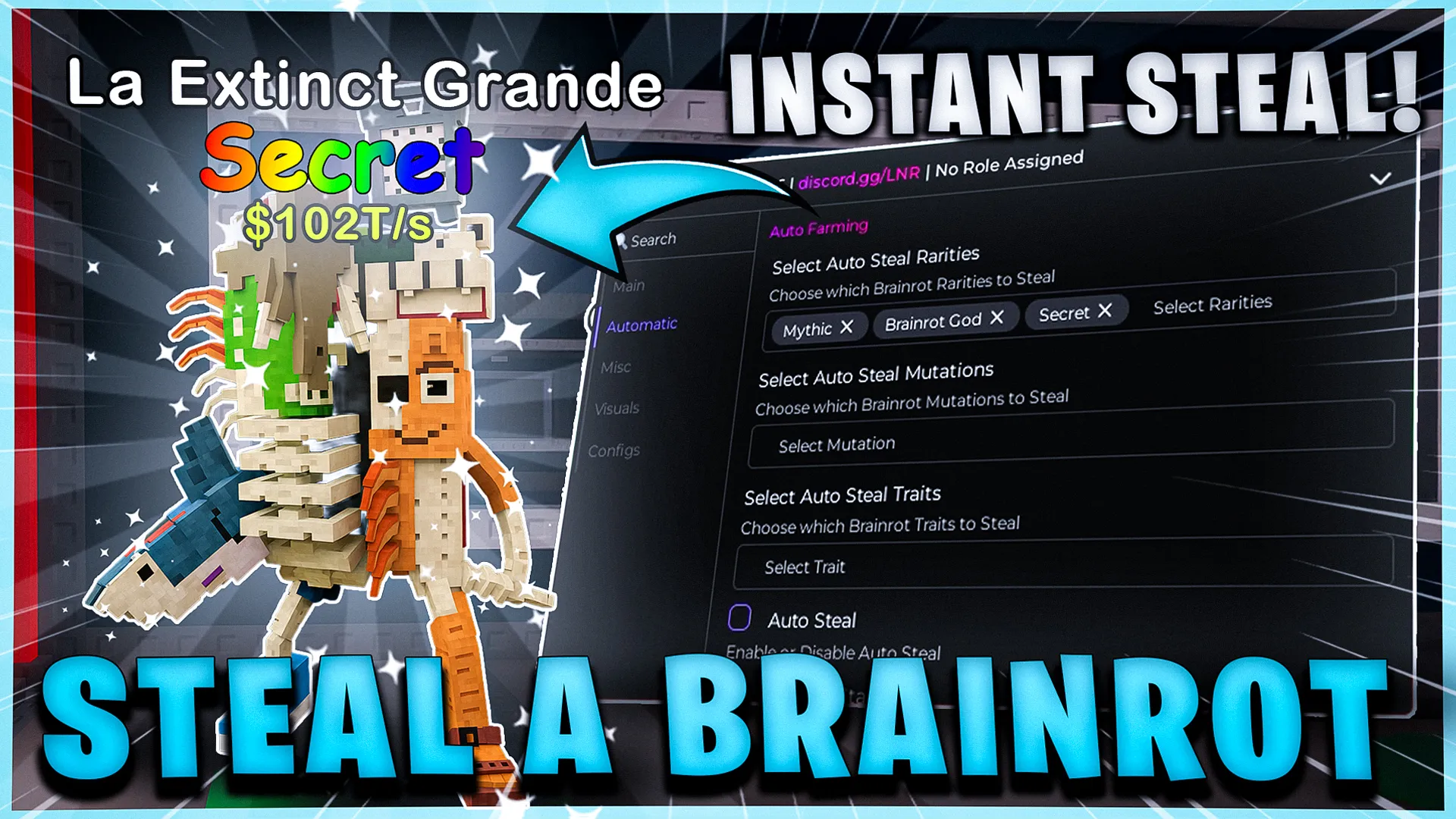 LUNOR HUB | STEAL A BRAINROT SCRIPT AUTO STEAL  Script preview