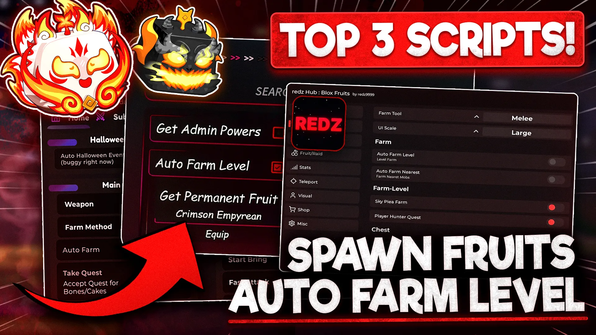 TOP 3 Blox Fruits Scripts NO KEY | Spawn Fruits... Script preview