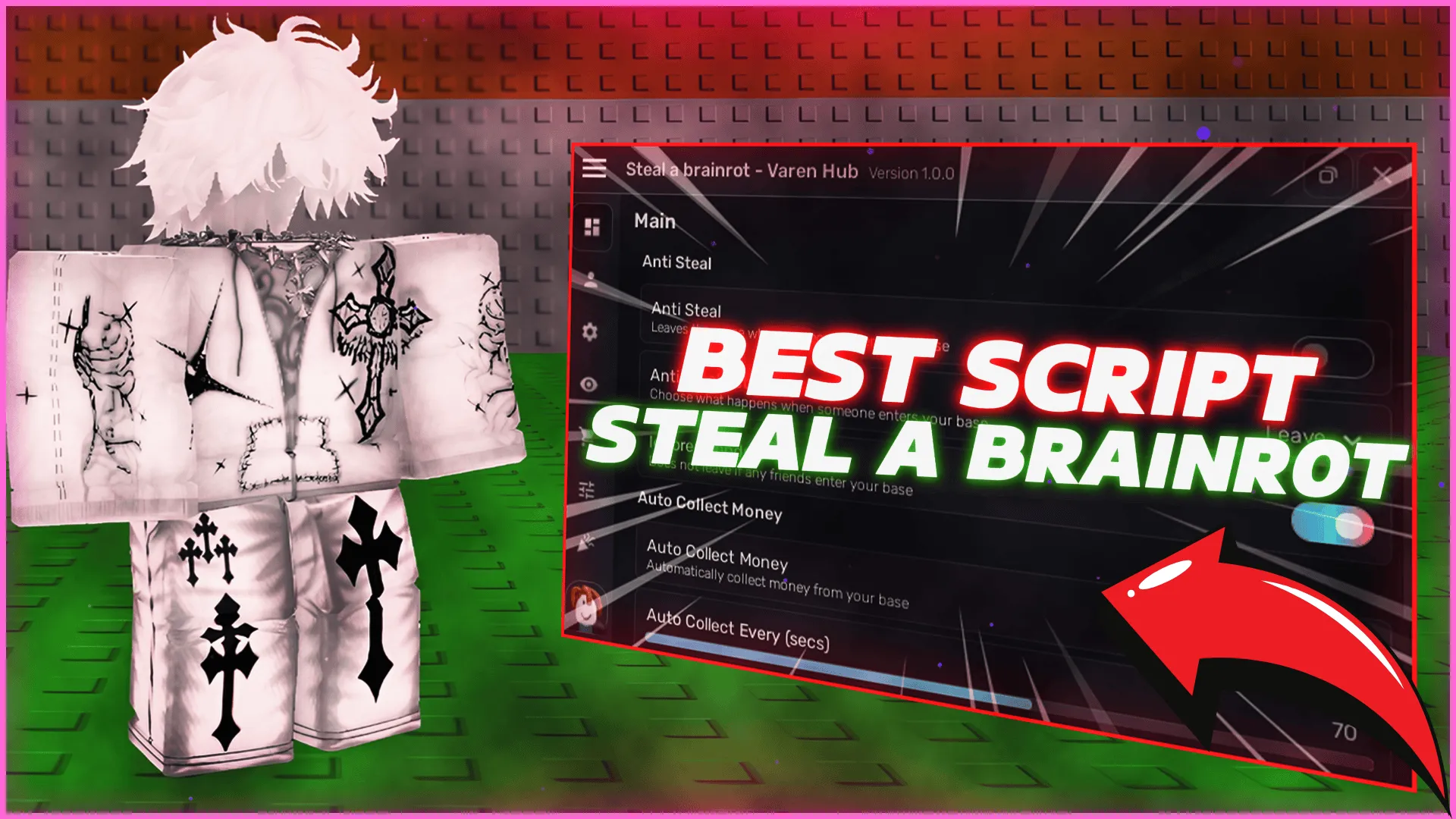 Roblox Steal a Brainrot Script Auto Block,Auto ... Script preview